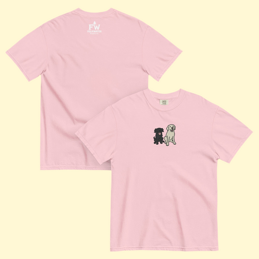 Pups Embroidered Tee