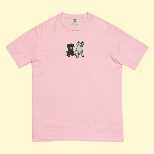 Pups Embroidered Tee
